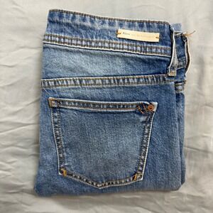 Anthropologie Pilcro Jeans Slim Boyfriend Embroidered Artsy Floral Womens 25
